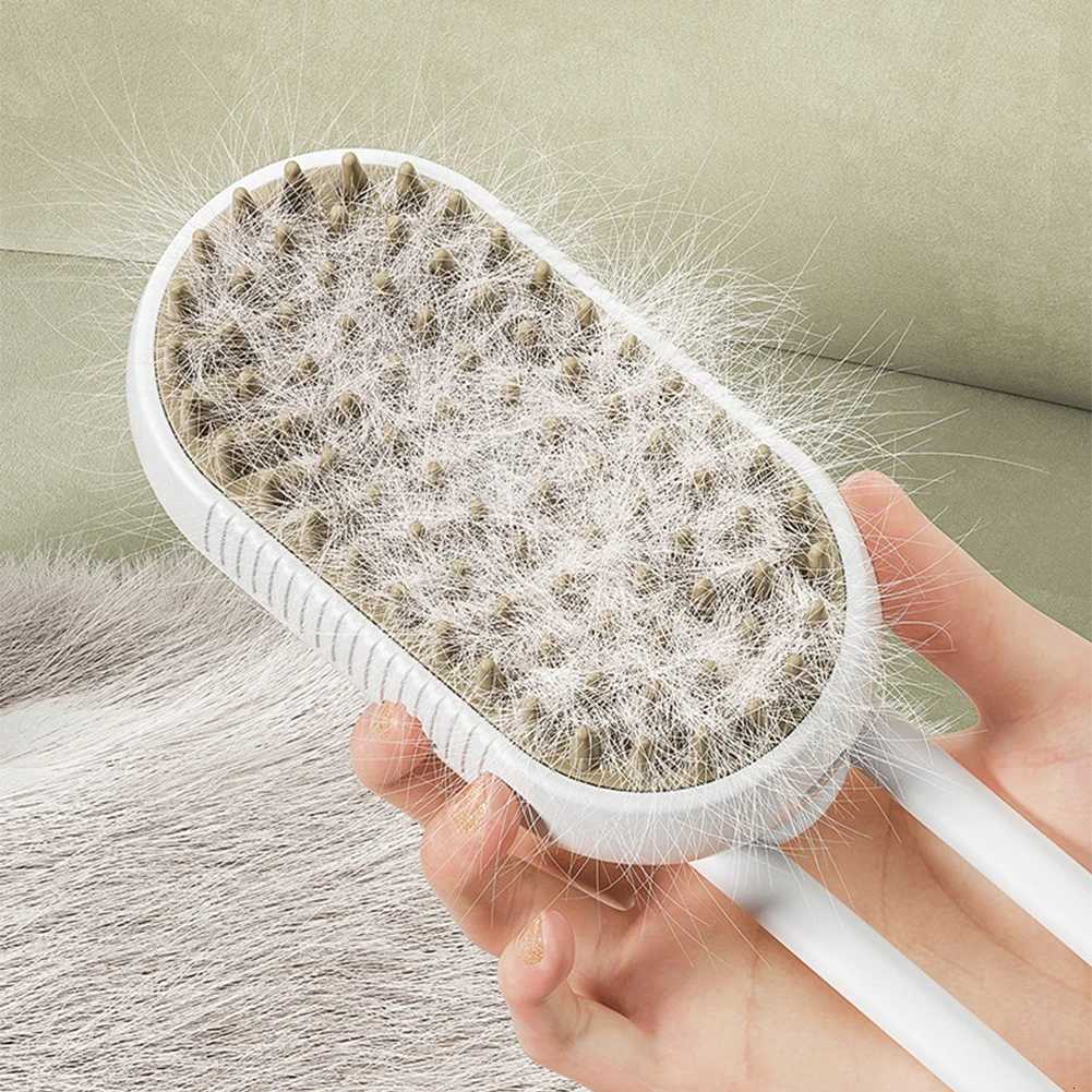 USB Rechargeable Cat Dog Grooming Comb With Electric Water Spray Curry Comb Dog Cat Massage Brush for Short Long Haired Pets M251208 - view 6