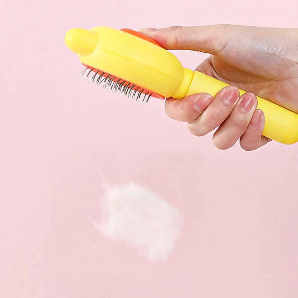 Pet Hair Removal Cleaning Brushing Comb One Click Cat Comb Massage Pet Beauty Cat Dog Floating Hair Massage Pet Comb M251208 - view 7