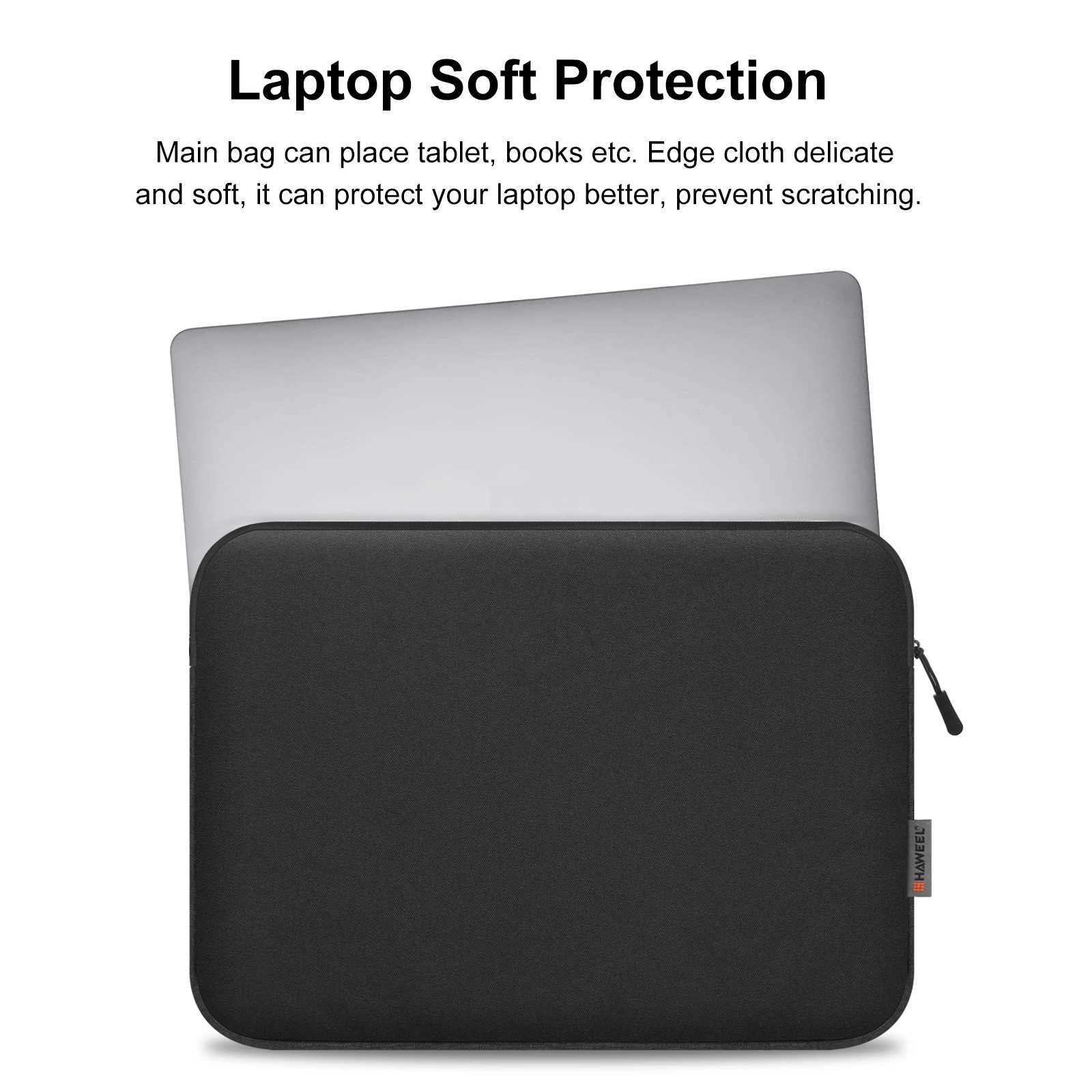 HAWEEL 11 13 15 16 inch Laptop Sleeve Case Notebook Case Tablet Sleeve Zipper Carrying Bag For Macbook Air Pro Pouch Skin CoverT251208
