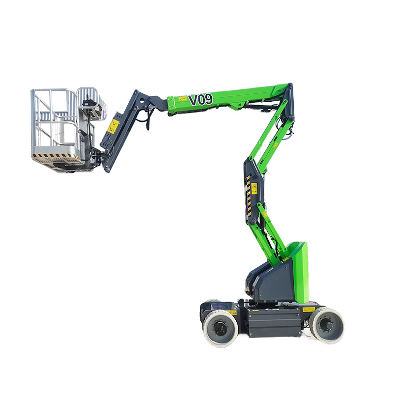 2025 Machinery New Arrival Articulating Boom Lifts Hydraulic Driving System Telescopic Arm Max 9m Aerial Lifting Platform
