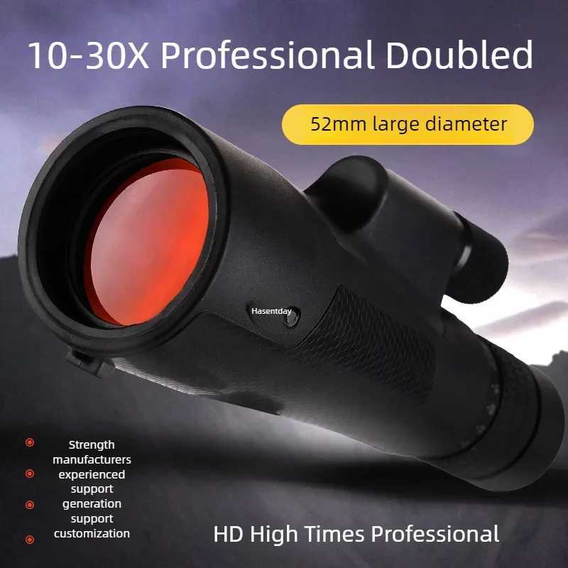 12x52 High Power Monocar Telescope HD ED Lens Waterproof Cpact for Hunting Birdwatching Outdoor Camping Travel C251208