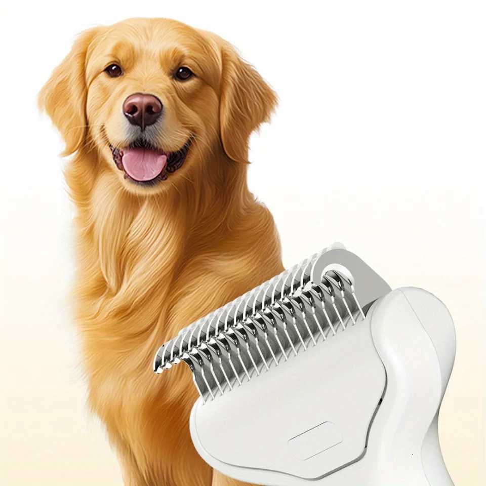 New Pet Dog Removal Brush Comb Self Cleaning Brush For Dogs Grooming Tools Pets Dematting Comb Dogs Accessories M251208