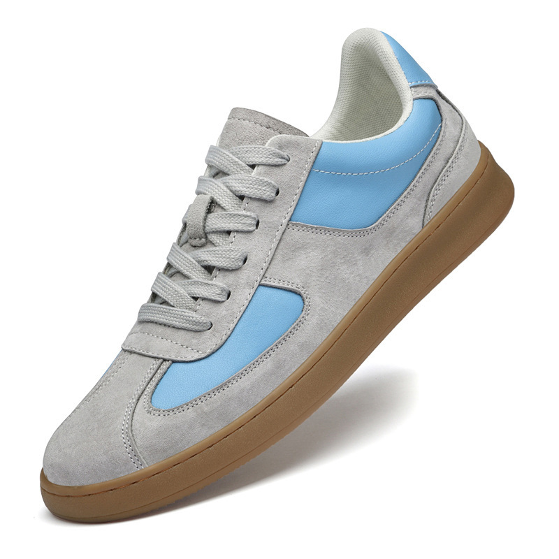 Designer shoes 2025 classic and versatile top layer cowhide casual shoes comfortable and lightweight mens board shoes white black brown blue