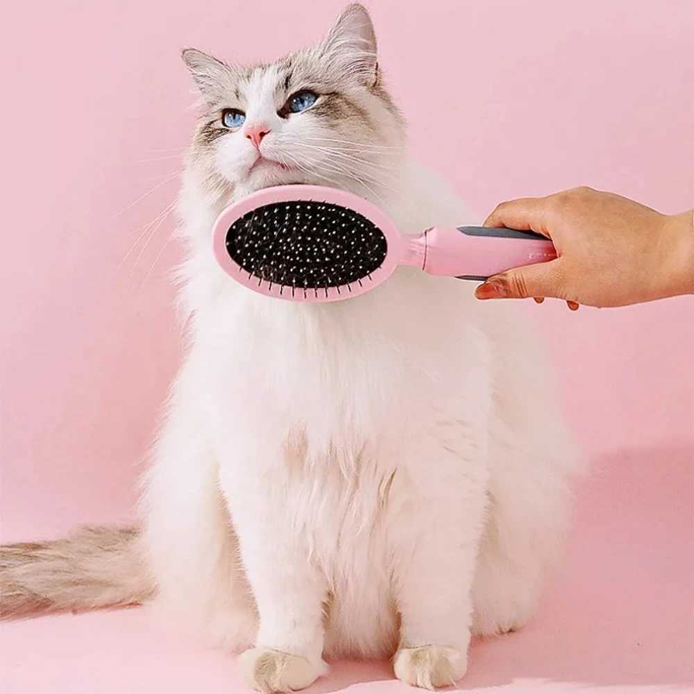 Dog Comb Double-sided Dogs Brush Massage Cat Brush Dog Grooming Pet Hair Brushes Stainless Steel Combs for Dogs M251208 - view 4