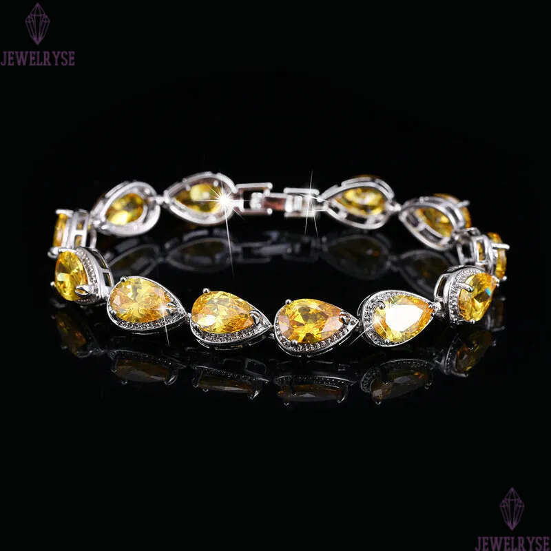 Charm Drop Diamond Tennis Designer Bracelet Woman Pink AAA Cubic Zirconia Copper Crystal Silver Bracelets Womens Engagement Wedding for Bridal Luxury 