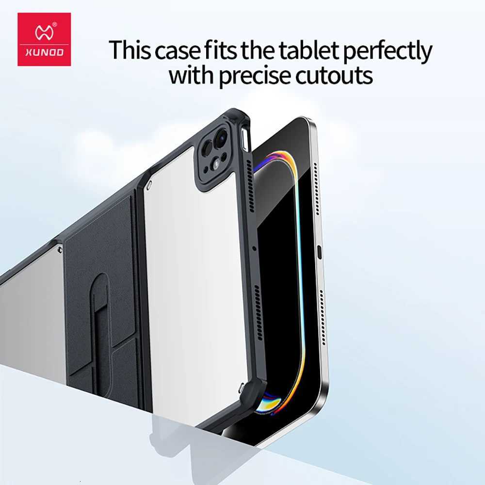 Xundd For iPad Pro 11 inch 13 inch Tablet Cover For iPad Air 11 13 Case with Folding Invisible Magnetic Bracket Holder Case C251208