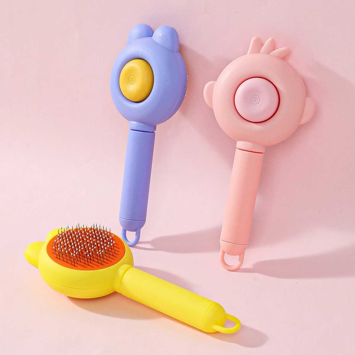 Pet Hair Removal Cleaning Brushing Comb One Click Cat Comb Massage Pet Beauty Cat Dog Floating Hair Massage Pet Comb M251208 - view 5