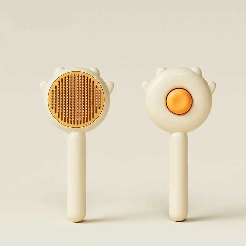 Pet Hair Removal Comb Cat Brush Self Cleaning Slicker Brush for Cats Dogs Egg Shape Hair Remover Scraper Pet Grooming Tool M251208 - view 4