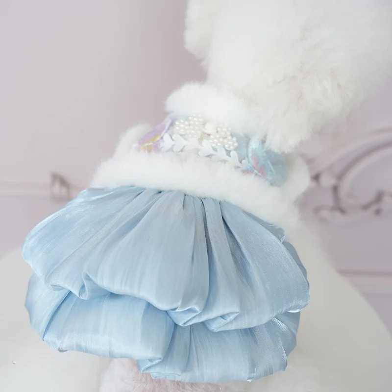 Pet Flannel Dress Rabbit Butterfly Tang Dress Princess New Year Small Medium Dog Coat Puppy Clothes Chinese Style Pet Skirt M251208
