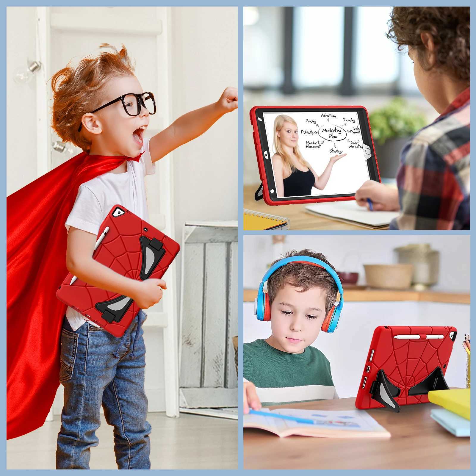 For New 2024 iPad Pro 11 Air 11 109 97 2017/2018 Pro 97 5/6/7/8/9th 102 2019/2020/2021 Kids Case Stand Protect Cover C251208