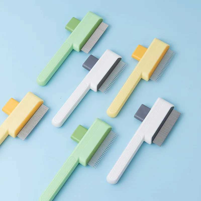 One-Click Self-Cleaning Pet Hair Removal Comb for Cats Dogs Grooming Mass Flea Comb for Short Long Hair Pets M251208 - view 4