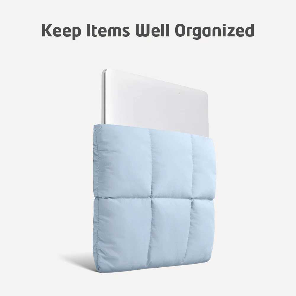 Puffy 13 14 Inch Laptop Sleeve Quilted Padded Computer Cover Bag for Women 14 16 inch Laptop Carrying Case for Macbook Air ProT251208