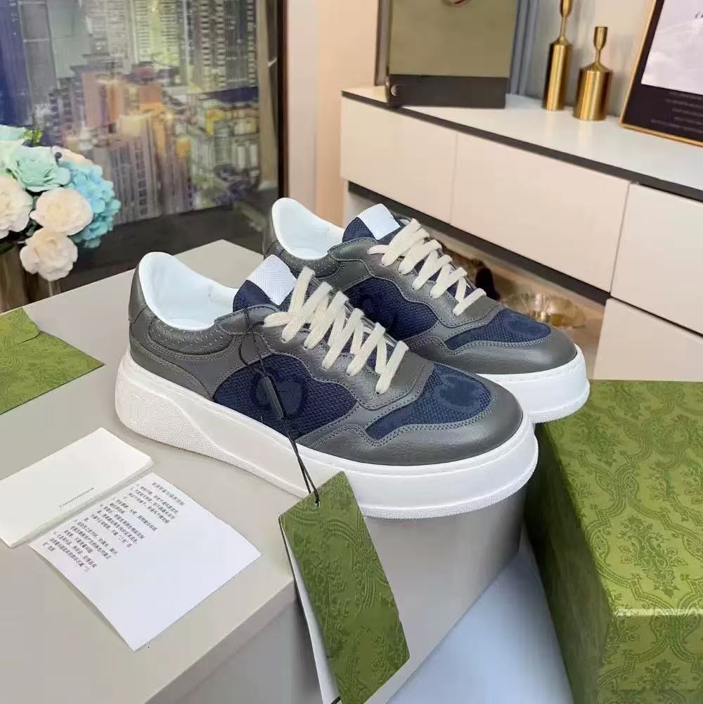 Designer shoes dcci screener Sneaker Chunky G Platform Sneakers Sports Shoes Calfskin Low-cut Leather high Quality Women Men Trainers ShoesSize 35-45