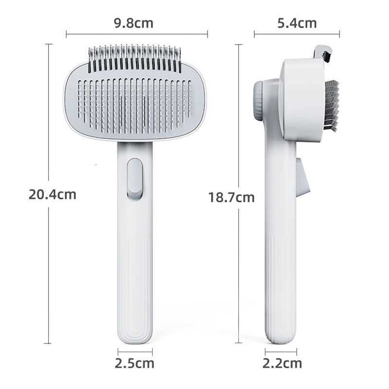2-in-1 Brush - Anti-Tangle Deshedding Tool for Cats Dogs Gentle Massage Grooming for Long/Short Fur M251208 - view 7