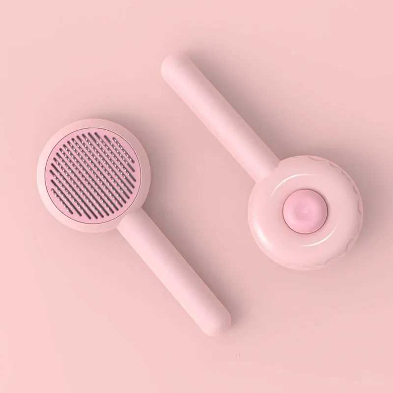 Pet Comb One-Key Hair Removal Cleaning Brush Magic Massage Grooming Needle Scratcher For Cat Dog Cleaning Care Supplies M251208 - view 6