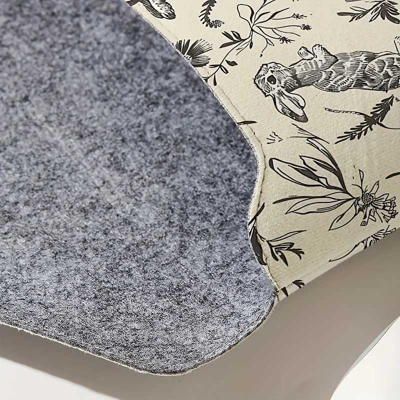 Rabbit print pattern laptop bag with soft laptop fabric cover suitable for laptop soft cover storage and tablet storage bagT251208