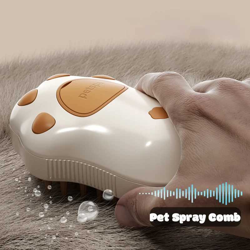New 3 in 1 Pet Brush Cat Steam Brush Comb Dog Brush Electric Spray Cat Hair Brushes Massage Pet Grooming Hair Removal Combs M251208 - view 5