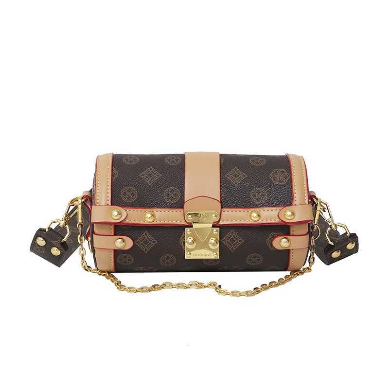 2025 New Wens Chain Strap Cylinder Bag Vintage Underarm Sling Chic Crossbody Purse for Daily Elegant Versatile Y251208