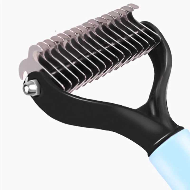 dog brush double-sided hair removal comb and hair removal tool used to remove mats and tangles the best pet grooming brush M251208 - view 3