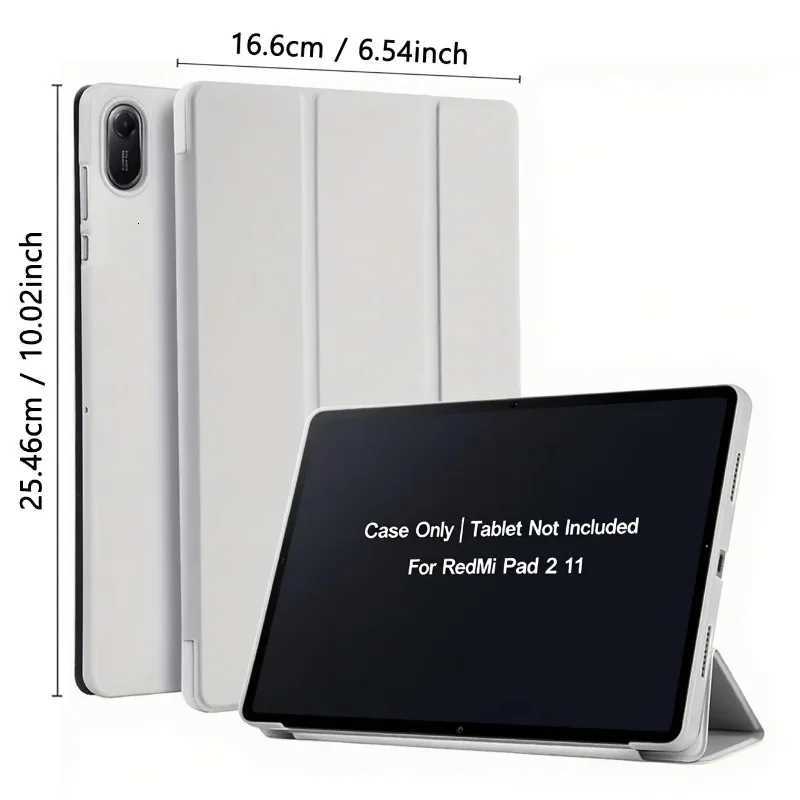For Redmi Pad 2 Pro Case 2025 121inch Magnetic Flip Cover Tri-Fold Stand PU Back Cover Tablet Cases Auto Sleep/Wake C251208