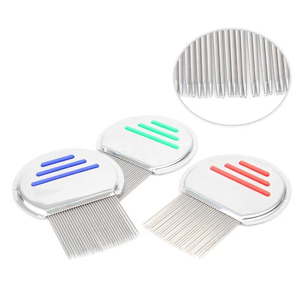 Stainless Steel Terminator Lice Comb Children Hair Removal Headdress Super Density Teeth Remove Nits Comb Dog Brushes Accessory M251208 - view 3