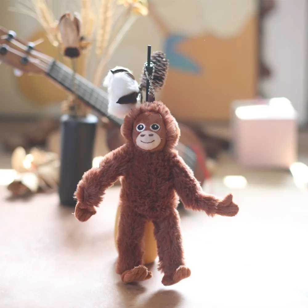 Soft 20cm Gorilla Pendant Monkey Orangutans Plush Doll Pendant Animal Stuffed Key Ring BoyXJ251208 - view 4