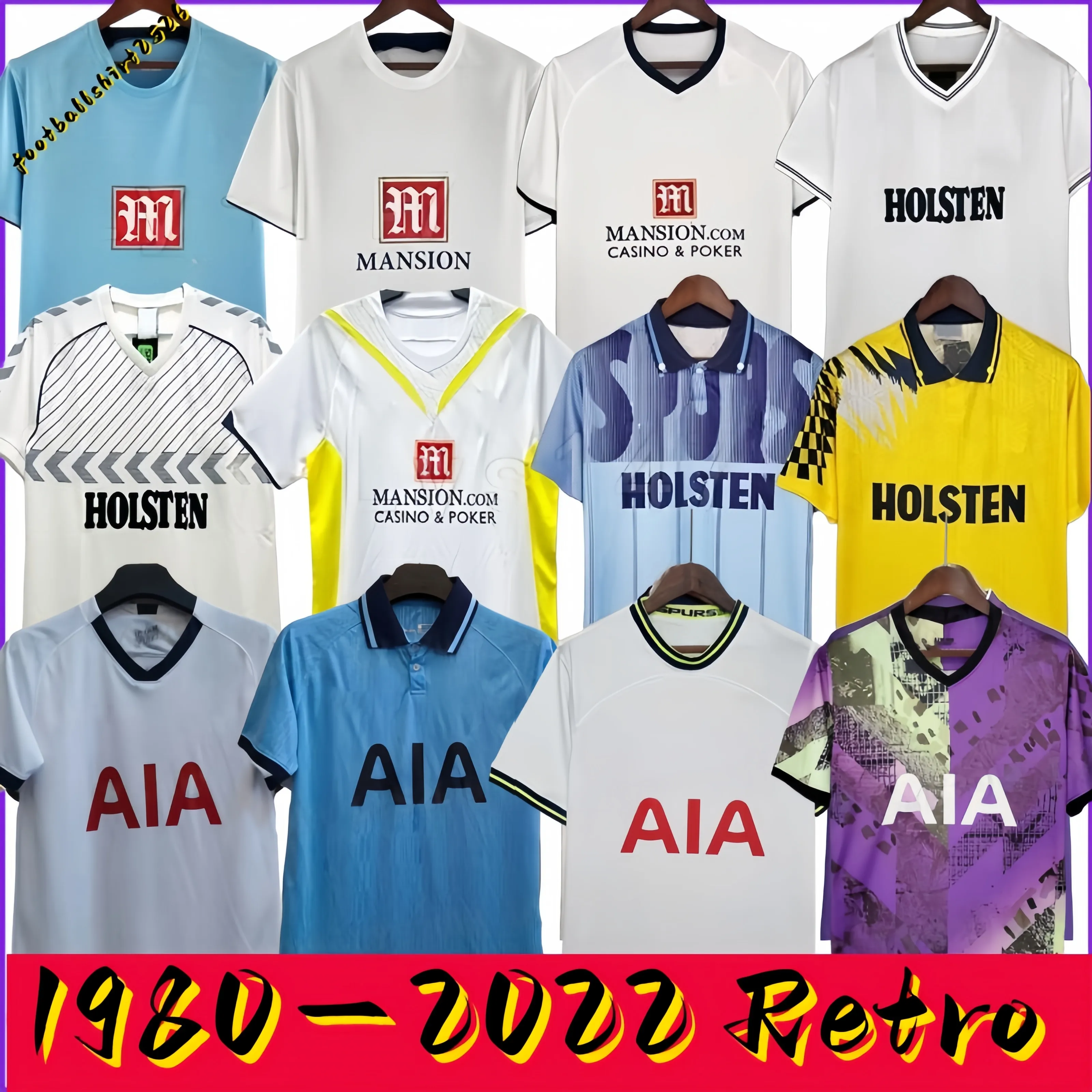 Tottenham Retro soccer jerseyS 2006 07 08 09 1983 84 1986 spur Klinsmann GASCOIGNE ANDERTON SHERINGHAM 1991 92 93 94 95 98 1999 classic Vintage SHIRTS uniforms 97 99
