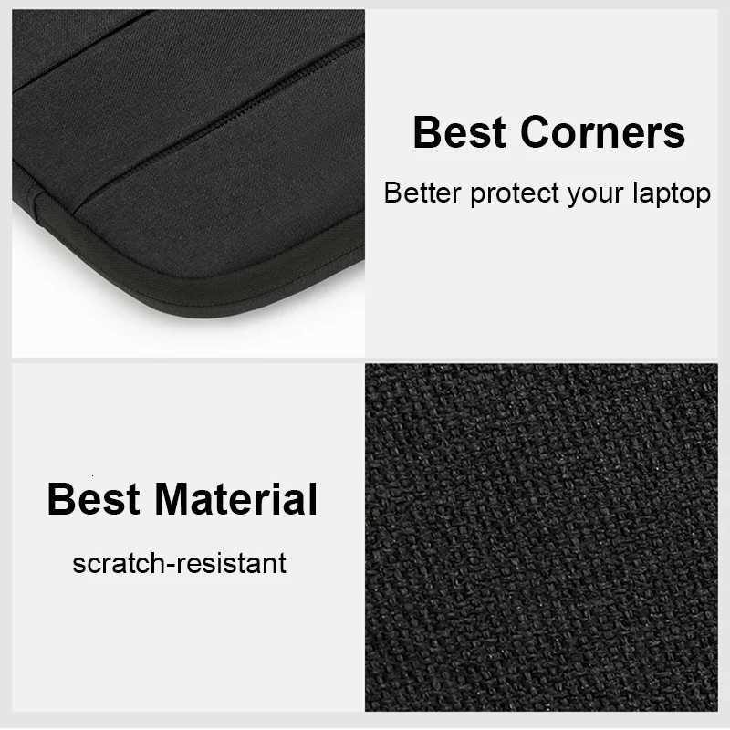 Laptop Bag Case Sleeve Cover Handbag Portable 13 14 15 156 Inch for MacBook Air Pro 133 154 Xiaomi HP Huawei Asus Dell BagT251208