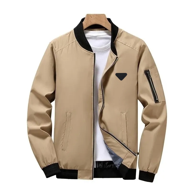Fashion Jacket Baseball Windbreaker Fashion Thin Coat For Men Baseball Windbreaker Collarless Neckline Daily Apparel Gender Male