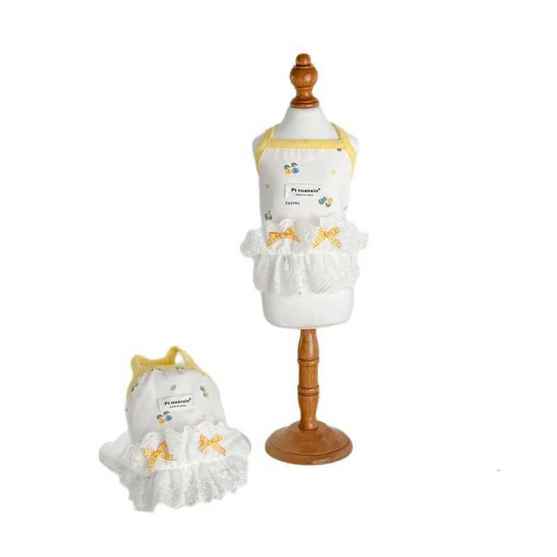 Ins Dog Clothes Lace Ruffle Layers Sleeveless Vest Dresses for Small Dog Puppy Clothes Cat Dresses Dog Summer Breathable Outfits M251208