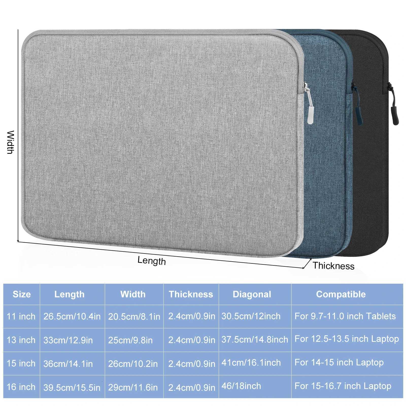 HAWEEL Laptop Sleeve Case 11 13 15 16 inch For HP DELL Notebook bag Carrying Bag Macbook Air Pro 133 Protective CaseT251208