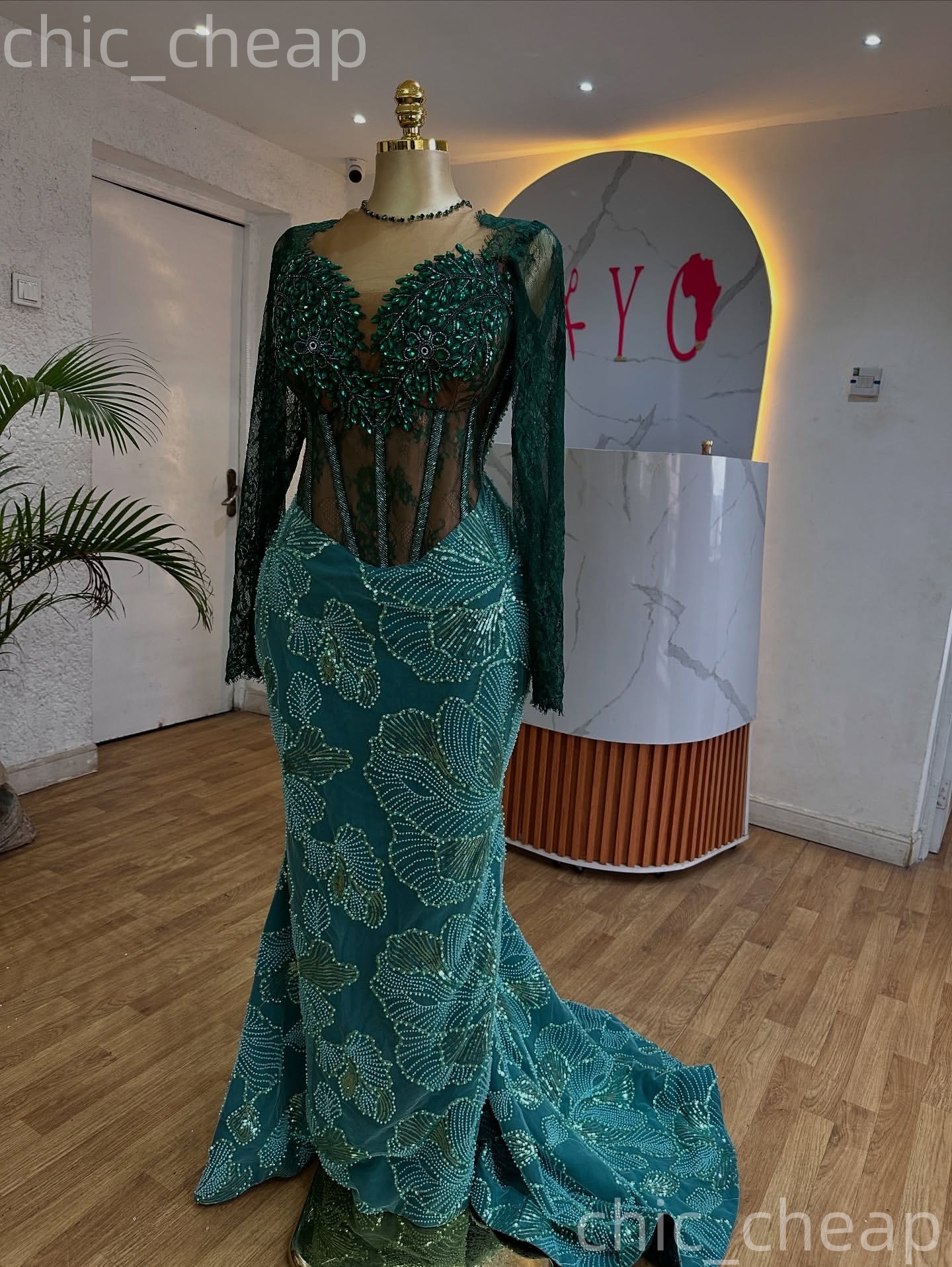 Aso Ebi Hunter Green Mermaid Prom Dresses 2026 Beaded Crystals Lace Evening Formal Party Second Birthday Engagement Gowns Plus Size Dress For Special 