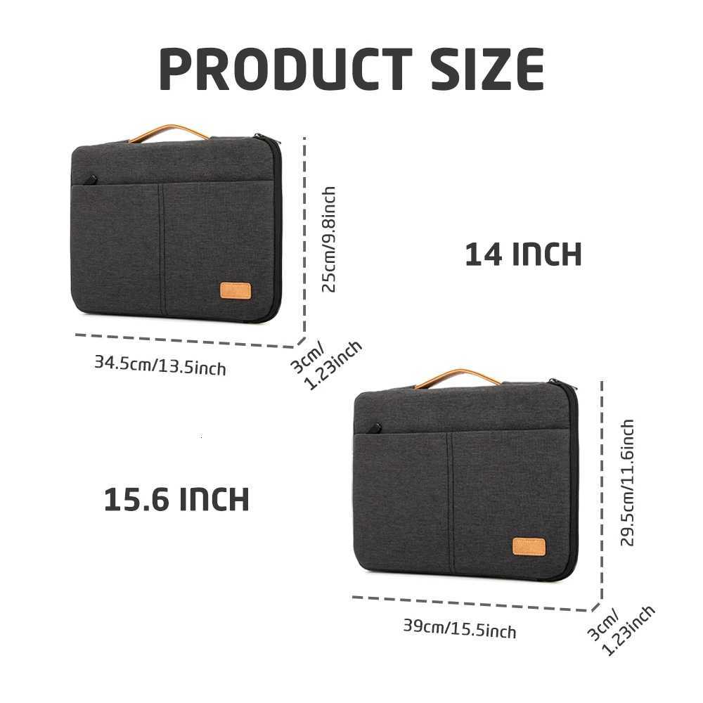 Protective Laptop Sleeve Case for 133 14 156 16 Inch New MacBook Pro M3 Max M2 M1 Slim Carrying Laptop Bag Men WomenT251208