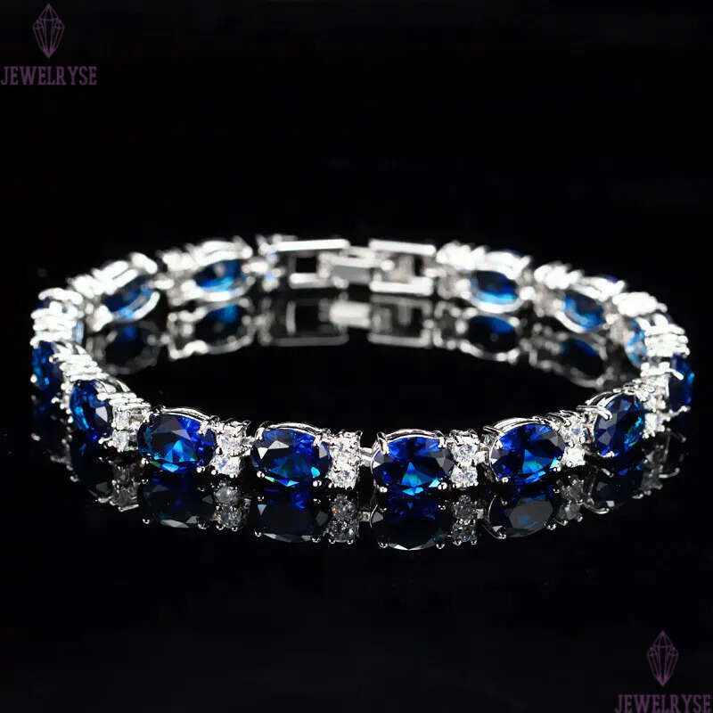 luxury diamond tennis bracelet designer woman square iced out chain colorful AAA zirconia copper crystal silver bracelets girls womens jewelry friend 