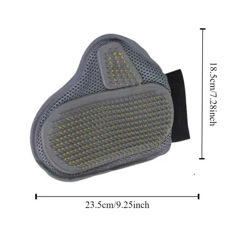 Dual Sided Rubber Pet Bathing Glove Cat Dog Grooming Brush Shedding Tool Massage Mitt Long Short Fur Cleaning Supplies Pet Care M251208 - view 6