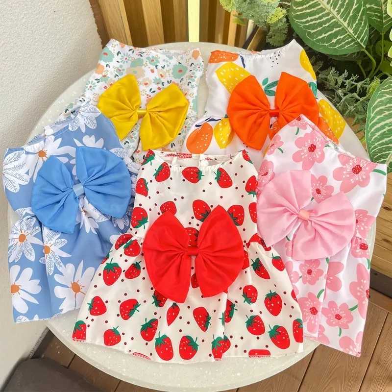 Dog Princess Dress Spring Summer Kitten Pet Skirt Cute Dog Dress Bow Lace for Small Medium Puppy Poodle Chihuahua M251208