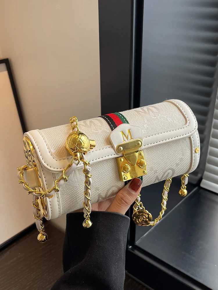 High-end designer all-mah chain bag wens bag 2025 new fi niche texture fi e-shoder messenger bag cylinder bag Y251208