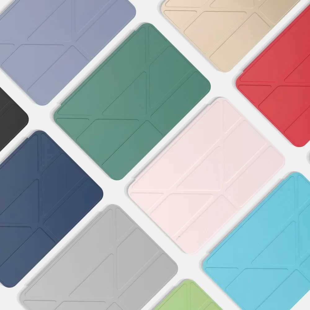 For iPad mini 2 3 Case 79inch Tri-Fold Y Deformation Silicone Tablet Cases For Funda iPad mini 4 5 Generacion Tablets Cover C251208