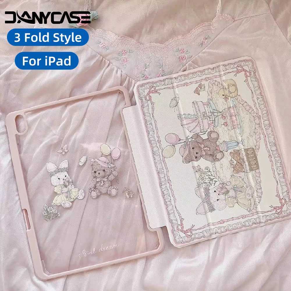 For 2025 iPad Air 11 Case iPad 10th Generation 11th A16 9th Cover Gen iPad Pro11 4 5 109in 129 M2 M3 M4 Pencil Holder Case C251208