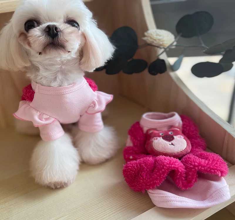 Luxury Rose Cute Dachshund Chihuahua Clothes For Small Breed Dogs Animal Jacket Dress Coat Pet Costumes XS XL Puppy Accessories M251208