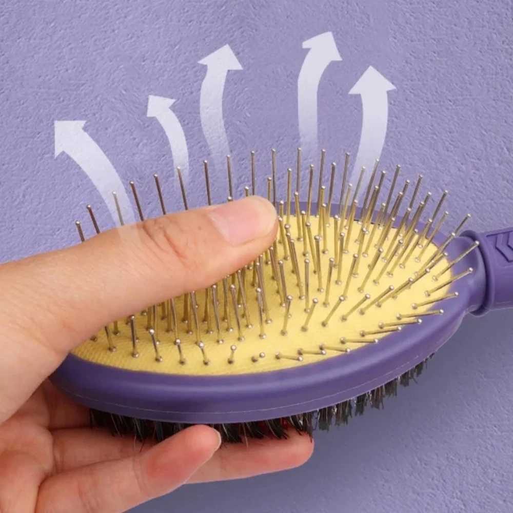 Dog Comb Double Sided Dog Brush Massage Dogs Brush Pet Grooming Comfortable Handle Dogs Hair Brush Pet Supplies M251208 - view 7