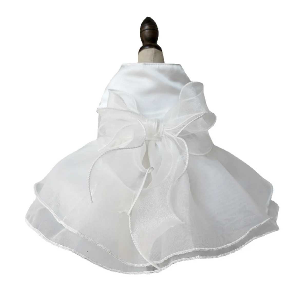 Dog Princess Dress Small Dog Pet Cute Clothing Skirt Dogs Clothes Cat Wedding Thin Summer White Dogs Clothing Chihuahua Teddy M251208