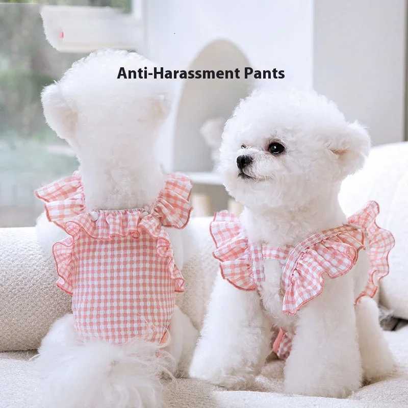 Dog Dress Lace Pet Dog Clothes for Small Dogs Anti Harassment Underwear All Seasons Spring Summer for Teddy Pomeranian Small Dog M251208