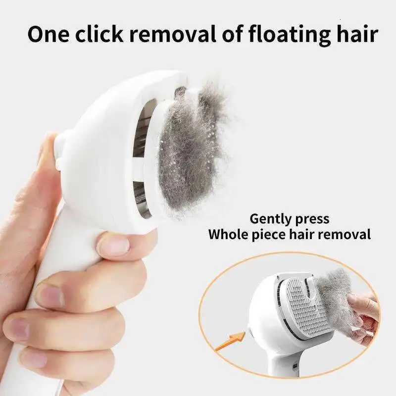 Dog Spray Hair Comb Pet Steam Massage Brush Safe Round Head Soft Teeth Spray Hair Removal Comb for Dog Cat Cleaning Brush M251208 - view 5