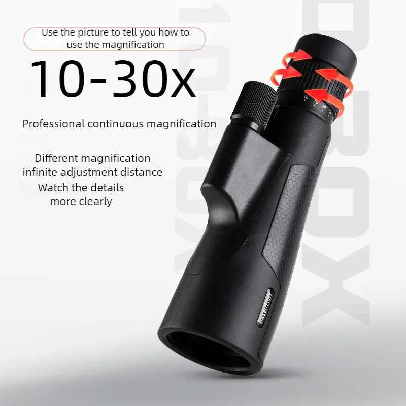 12x52 High Power Monocar Telescope HD ED Lens Waterproof Cpact for Hunting Birdwatching Outdoor Camping Travel C251208