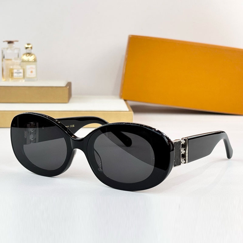 Fashion Designer Womens Sunglasses Acetate Fiber Frame Glasses Fashion Elliptical Butterfly Shaped Glasses Top Quality UV400 Protective Belt Box