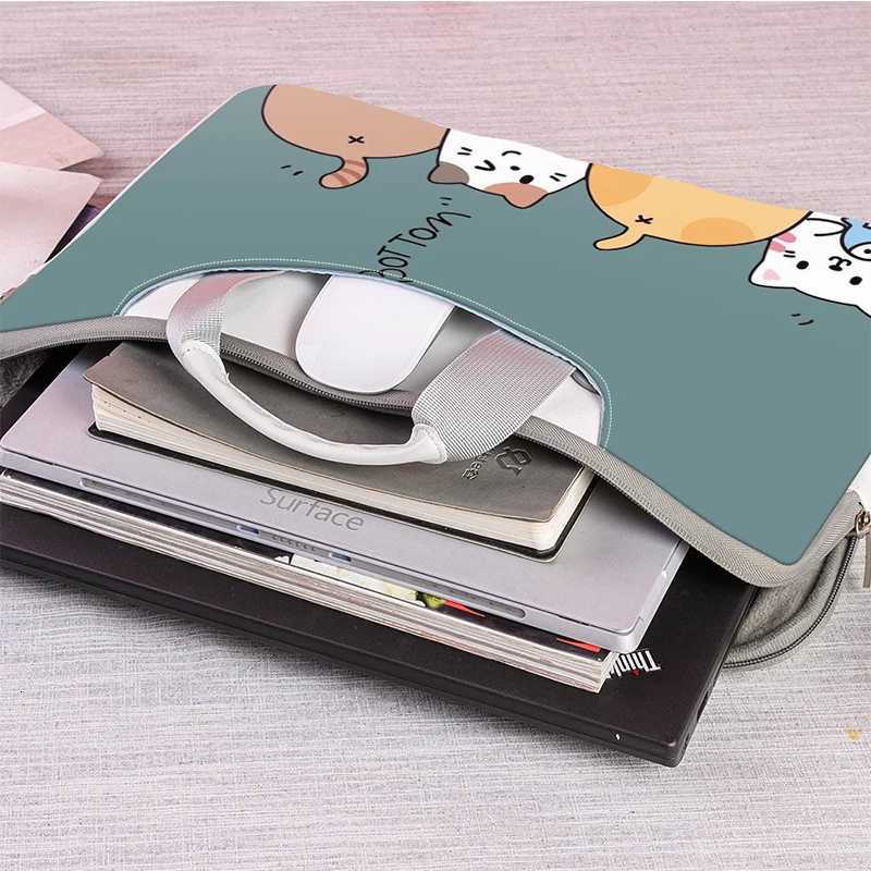 Laptop Bag Laptop Sleeve Case Multipurpose 13 14 15 17 inch Cartoon Bag Computer Shockproof Hand Bag for Macbook/HP/Lenovo/ AcerT251208
