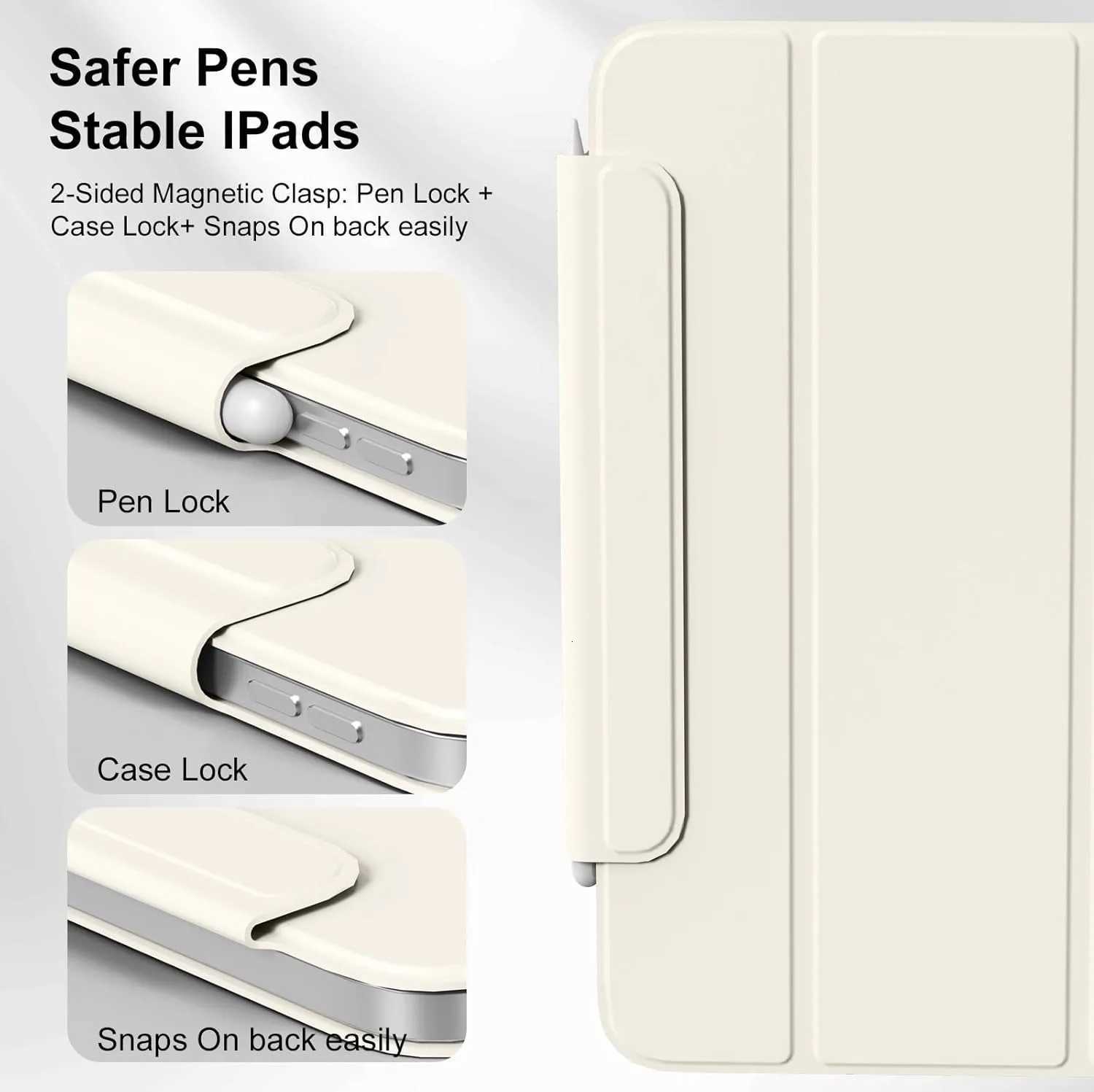 ZOYU for iPad A16 10/11th tra-Slim Light Strong Magnetic Attachment CaseiPad Pro 11 129 Air 4/5th 11/13 mini 6/7th Cover C251208