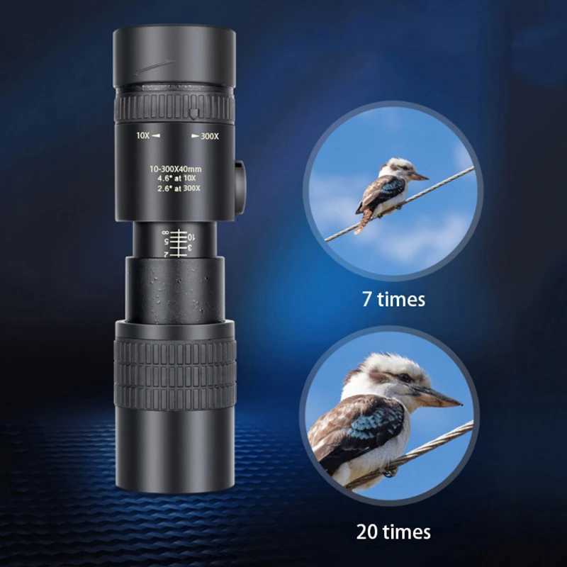 10-300X Zo Powerf Bino Long Range Professional Monocar Telescope HD 4K High Quality BAK4-Prisms Portable for Camping C251208