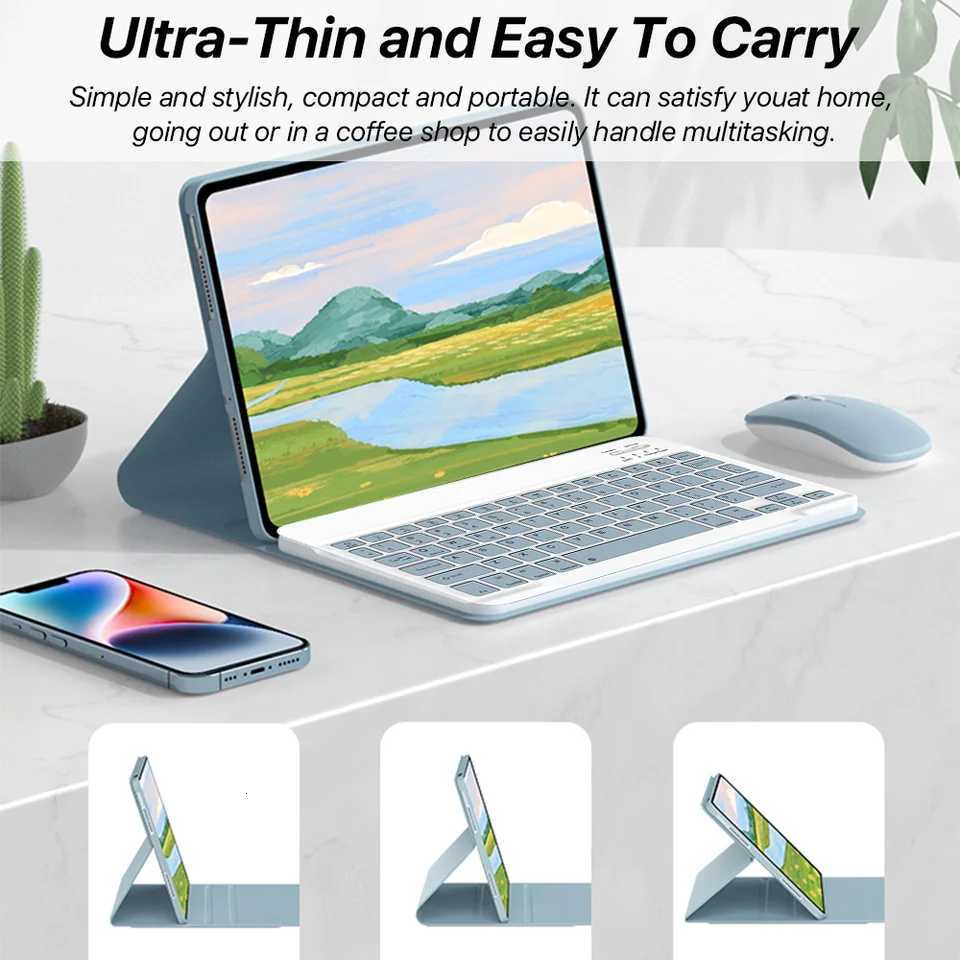 For iPad 2024 Air 11 inch Case with Keyboard Cover for 2024 New iPad Accessories Backlight Magic Keyboard and Mouse C251208